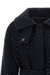 the long pinko peugeot coat redefines the codes of outerwear through a rigorou