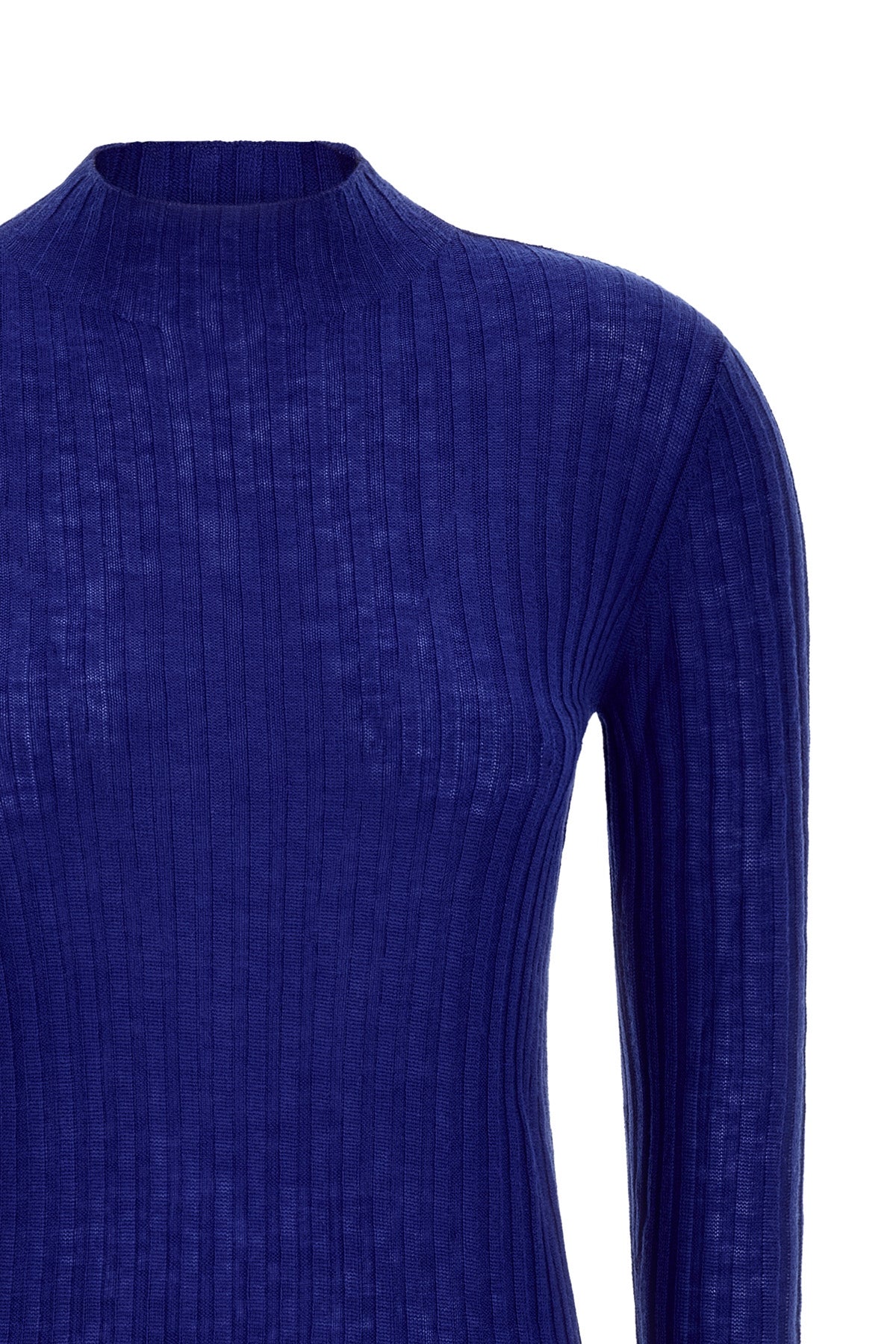 the muggito sweater by pinko defines an essential silhouette through a ribbed