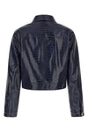 the bonarda pinko jacket redefines the codes of outerwear through a boxy silho