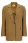 ezri single-breasted silk blazer