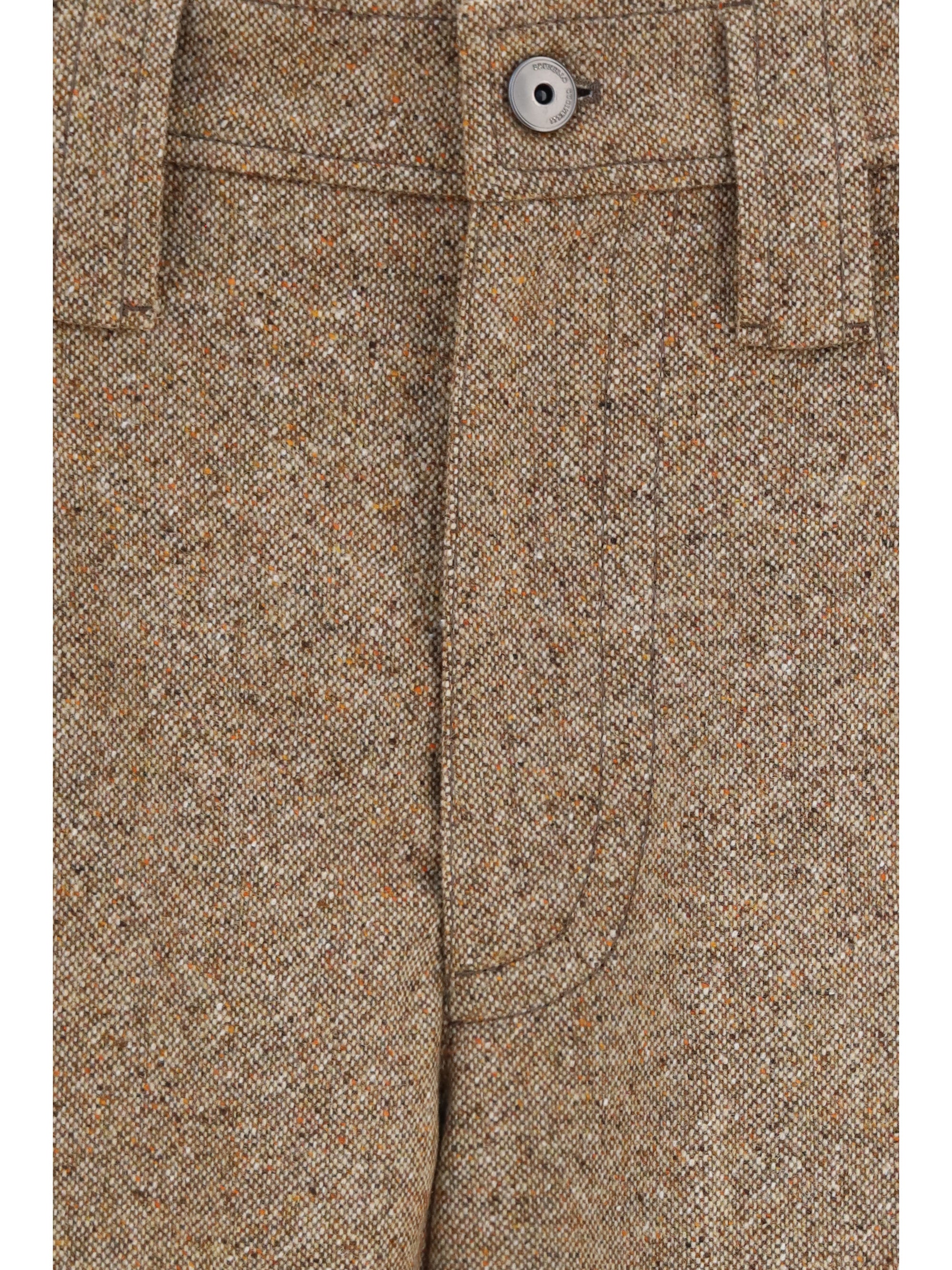 tailored wool-blend pants