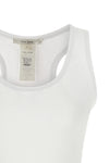cendrea tank top in pure ribbed stretch cotton jersey