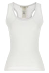 cendrea tank top in pure ribbed stretch cotton jersey