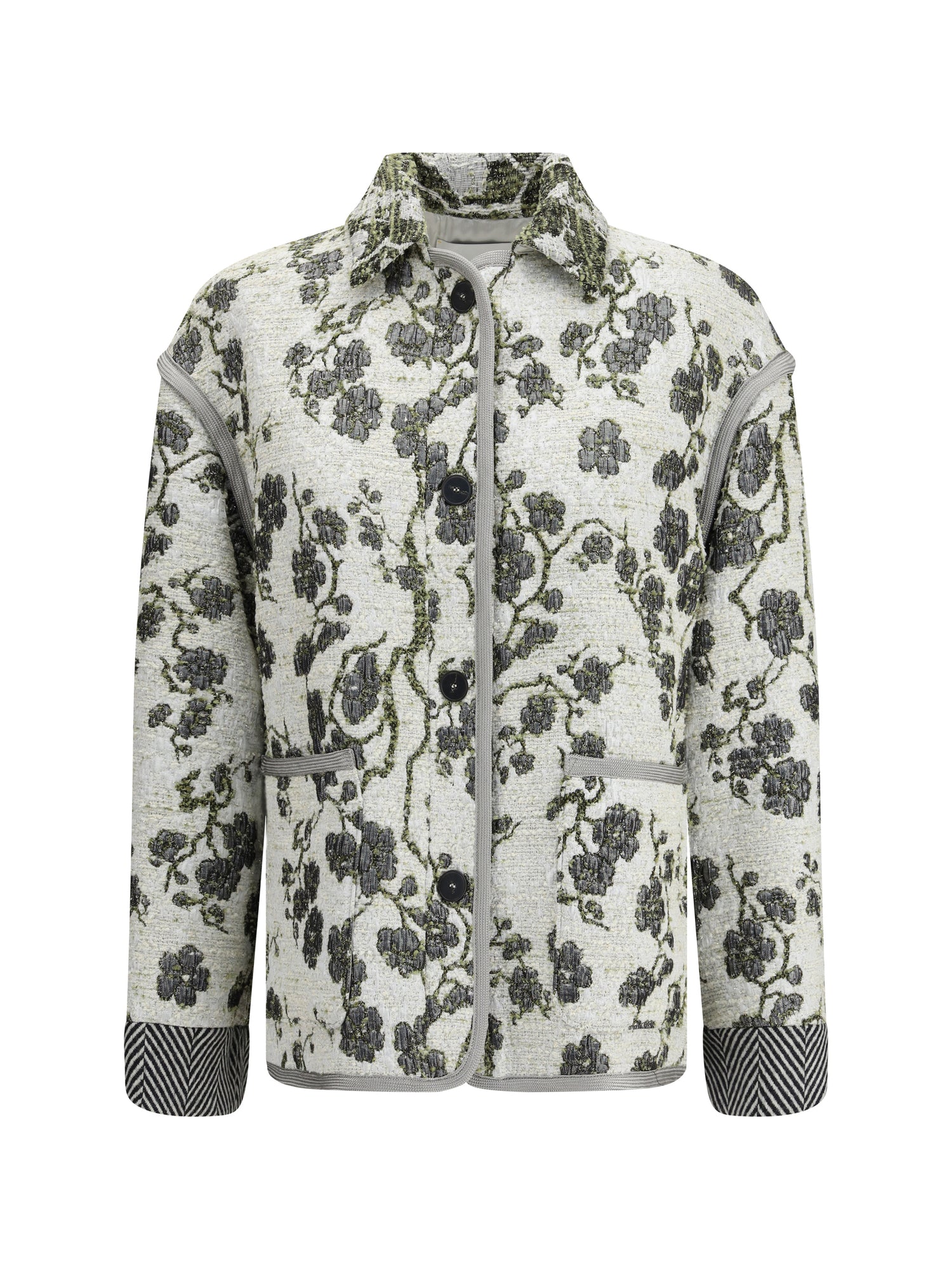 FORTE_FORTE I la lune en fleur jacquard jacket 