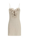 sleeveless crêpe beach mini dress