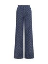 gg cotton jacquard denim pants