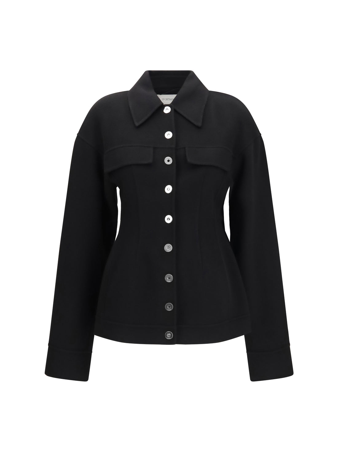 MAX MARA SPORTMAX 40 arena short virgin wool coat
