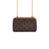 CELINE Cuir Triomphe Chain Clutch Bag – Brown