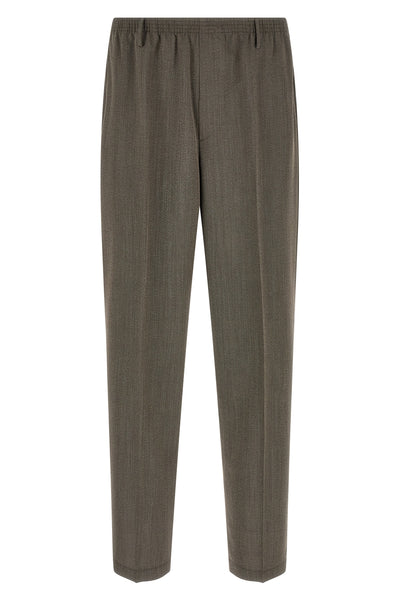 alfred bl mélange virgin wool trousers