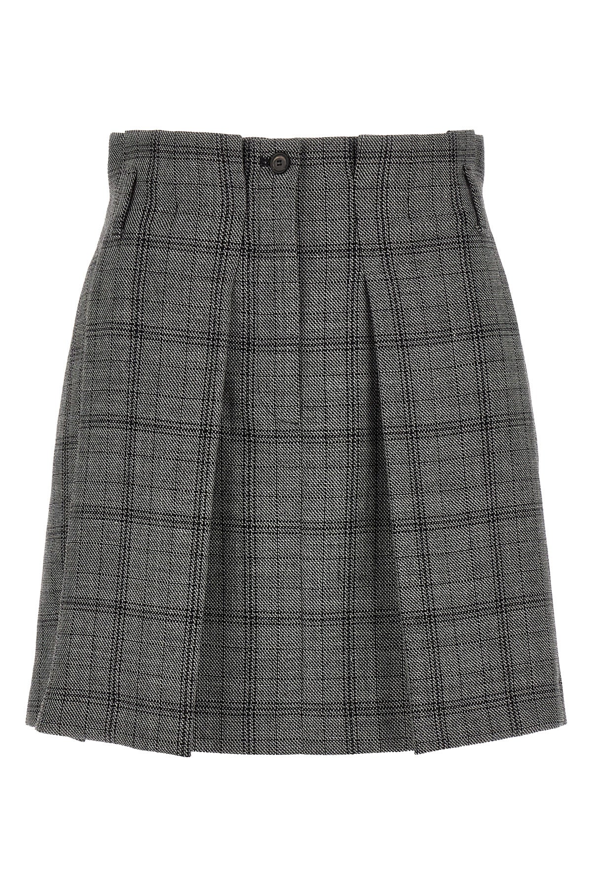 the tela gaby skirt redefines the codes of classic tailoring through shortened p
