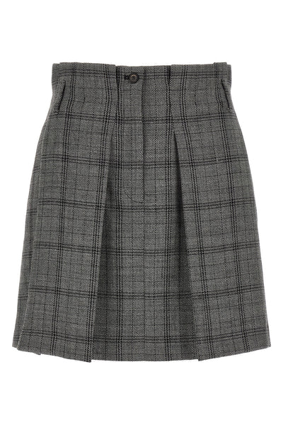 the tela gaby skirt redefines the codes of classic tailoring through shortened p