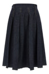 the midi skirt tela charlotte features a flared silhouette defined by deep sar
