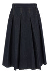 the midi skirt tela charlotte features a flared silhouette defined by deep sar
