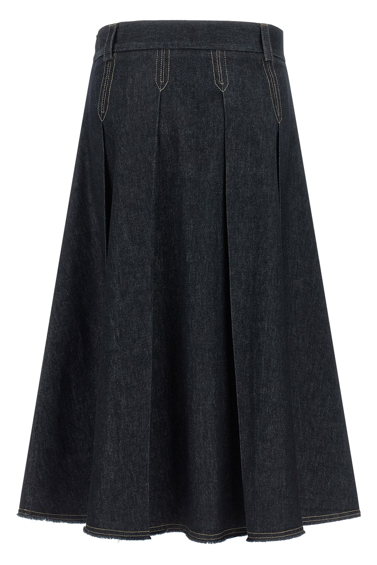 the tela charlotte j skirt redefines the codes of casual dress through a rigor