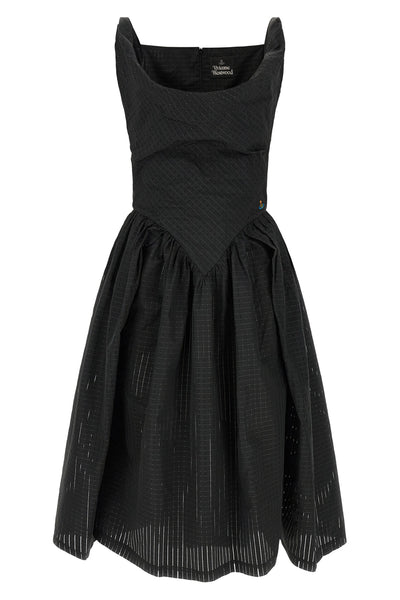 vivienne westwoods sunday midi dress reinterprets the historical codes of the