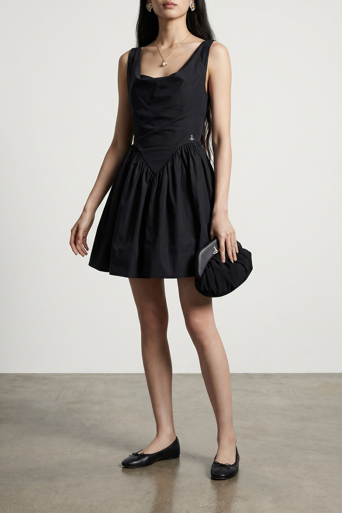 VIVIENNE WESTWOOD 38 sunday cotton minidress