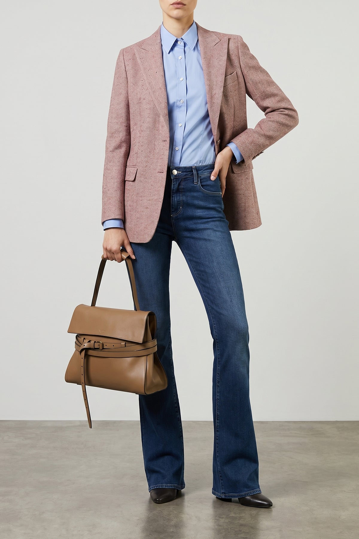 classic sara cotton blend shirt