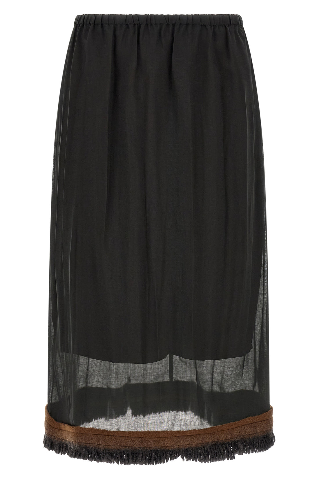 TELA 38 the tela ophelia skirt redefines volumes through a sophisticated play of overlap