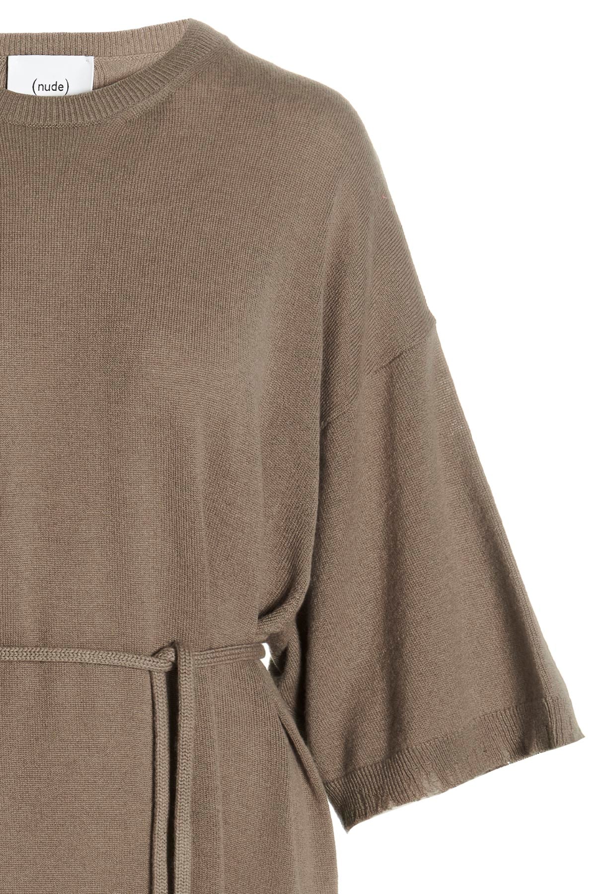 wool and cashmere knit long dress