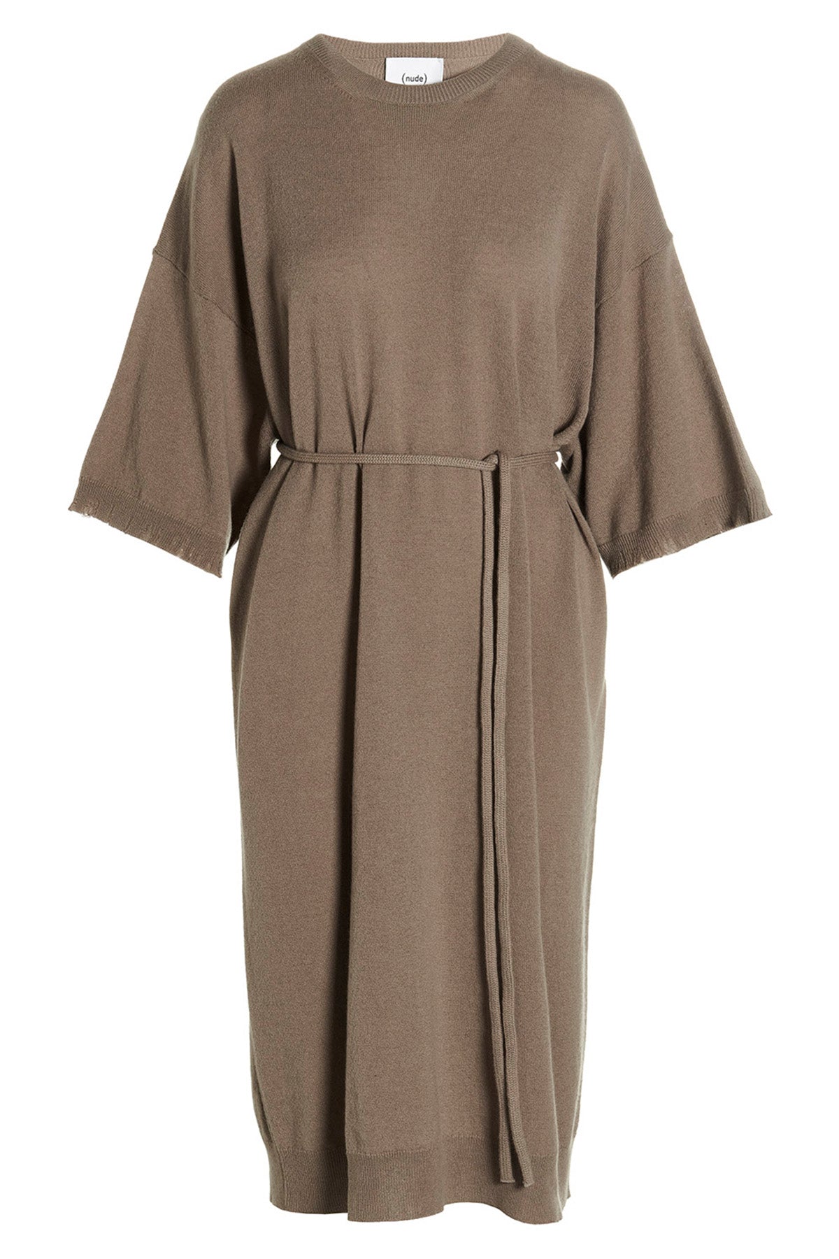 wool and cashmere knit long dress