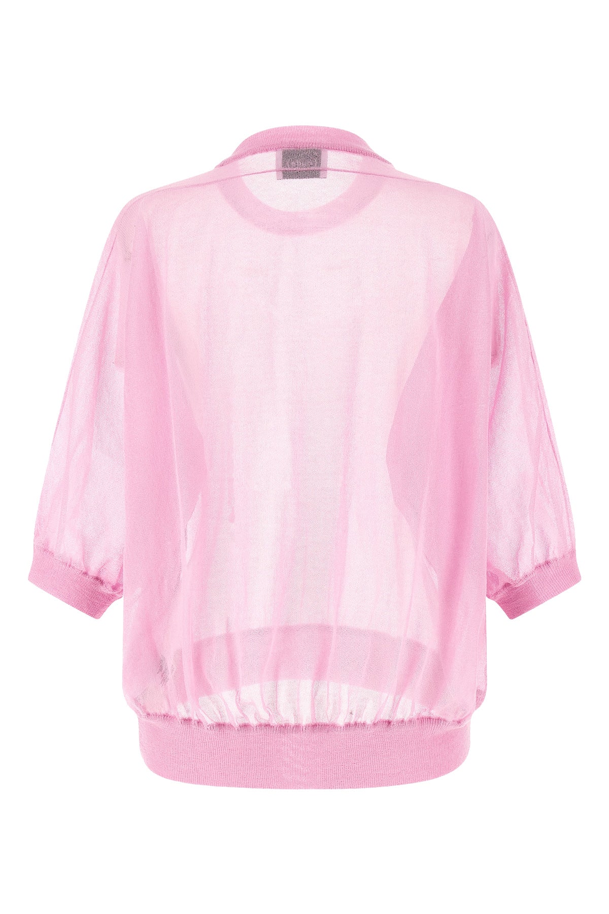 semi-transparent cotton blend sweater