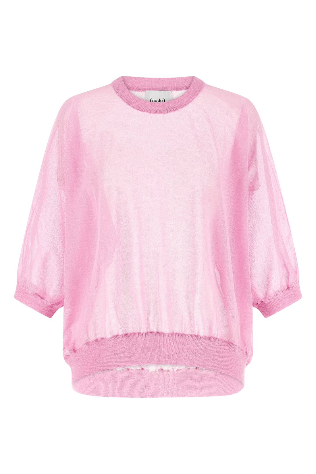 NUDE S semi-transparent cotton blend sweater