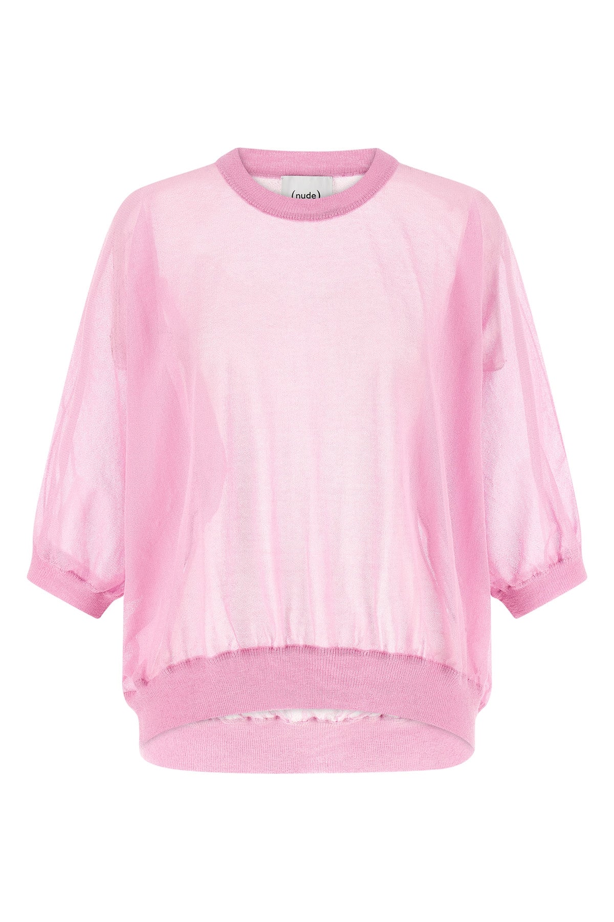 semi-transparent cotton blend sweater