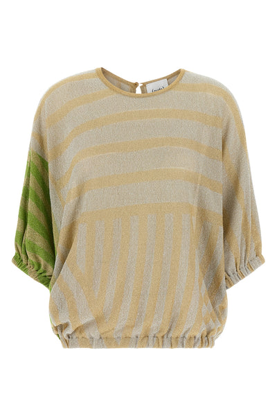 striped lurex sweater
