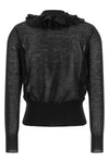 the nude cardigan defines a new interpretation of knitwear through a constructio