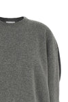 the nude crew neck sweater redefines contemporary knitwear through an oversized