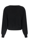 the nude v-neck sweater redefines the volumes of classic knitwear through a scul