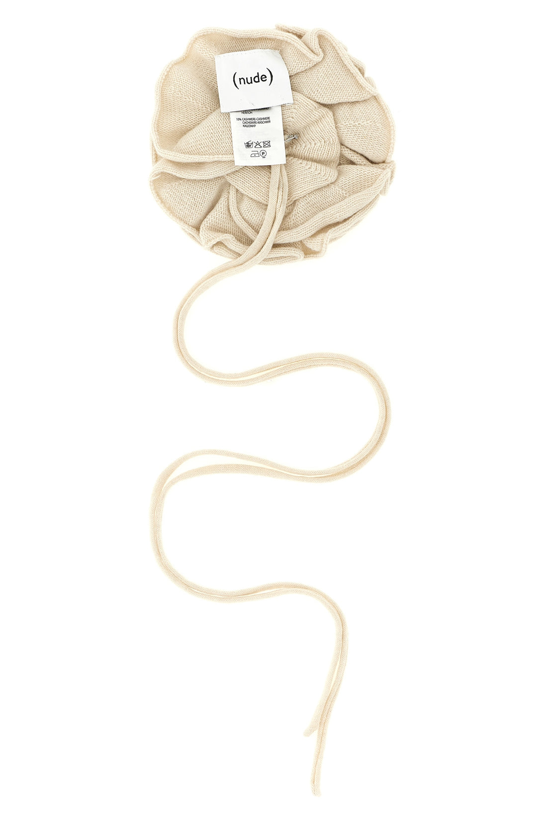 NUDE OS the floral accessory (nude) is distinguished by a sculptural construction in sof