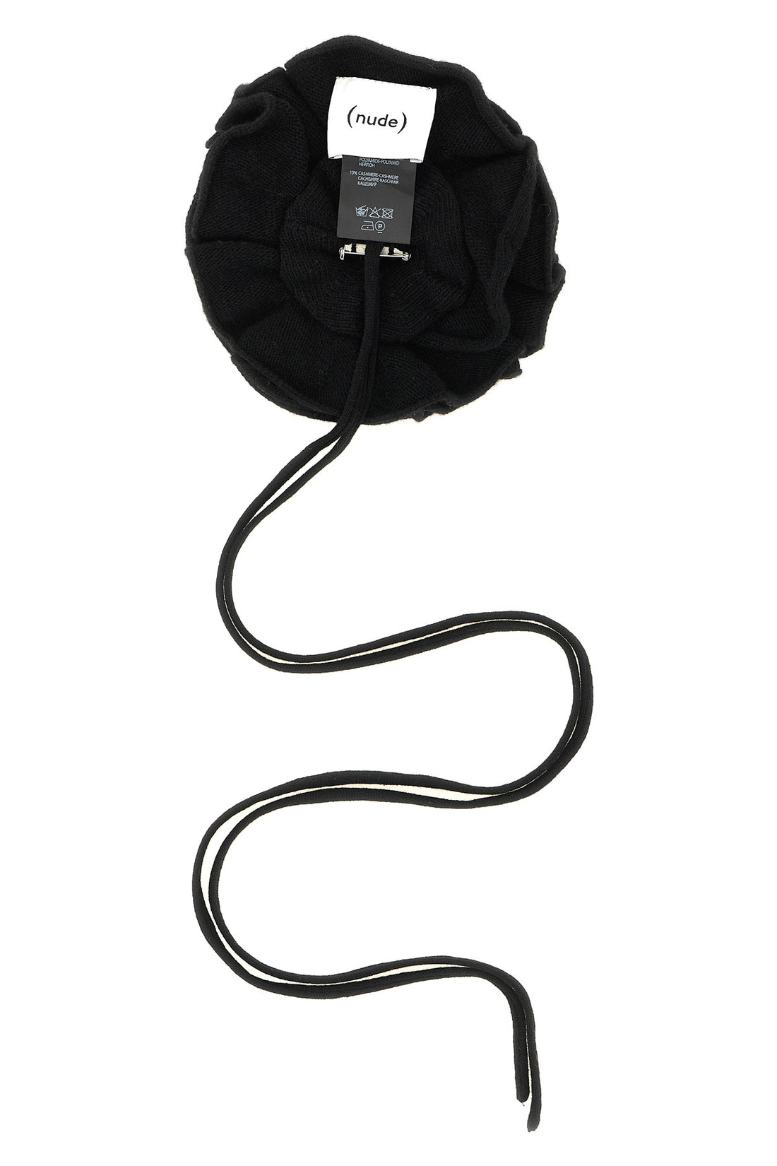 NUDE OS the accessory nude is distinguished by a sculptural knitting that recreates a de