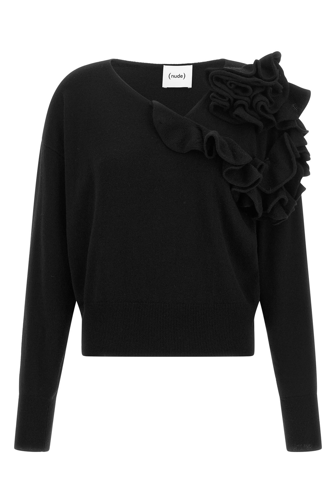 NUDE L the (nude) knit redefines knitwear through an asymmetrical architecture of great