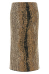 the midi skirt nude defines the silhouette through pure lines and an essential t