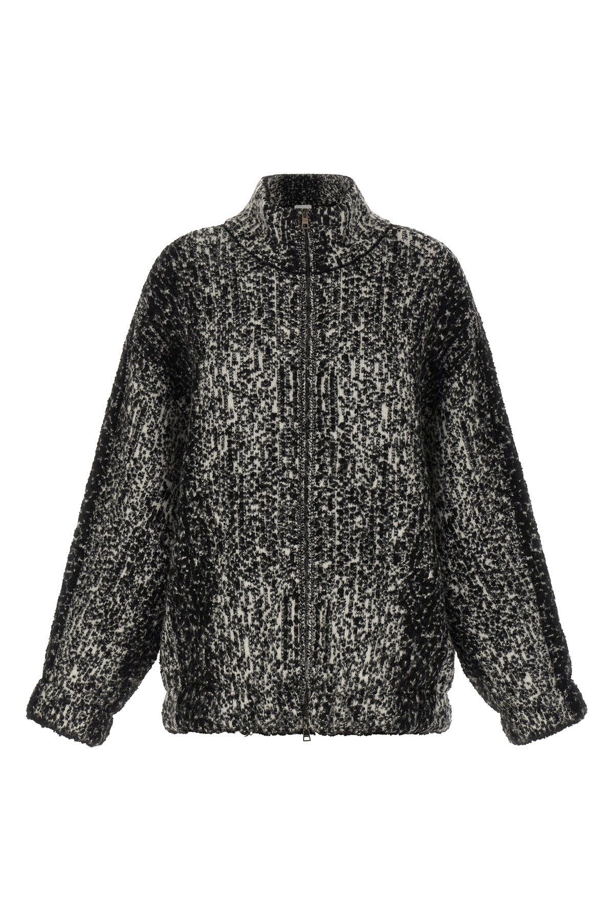 the knit bomber jacket nude redefines the codes of casual outerwear through a th