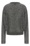 the sweater (nude) is made of a fine mohair and wool blend