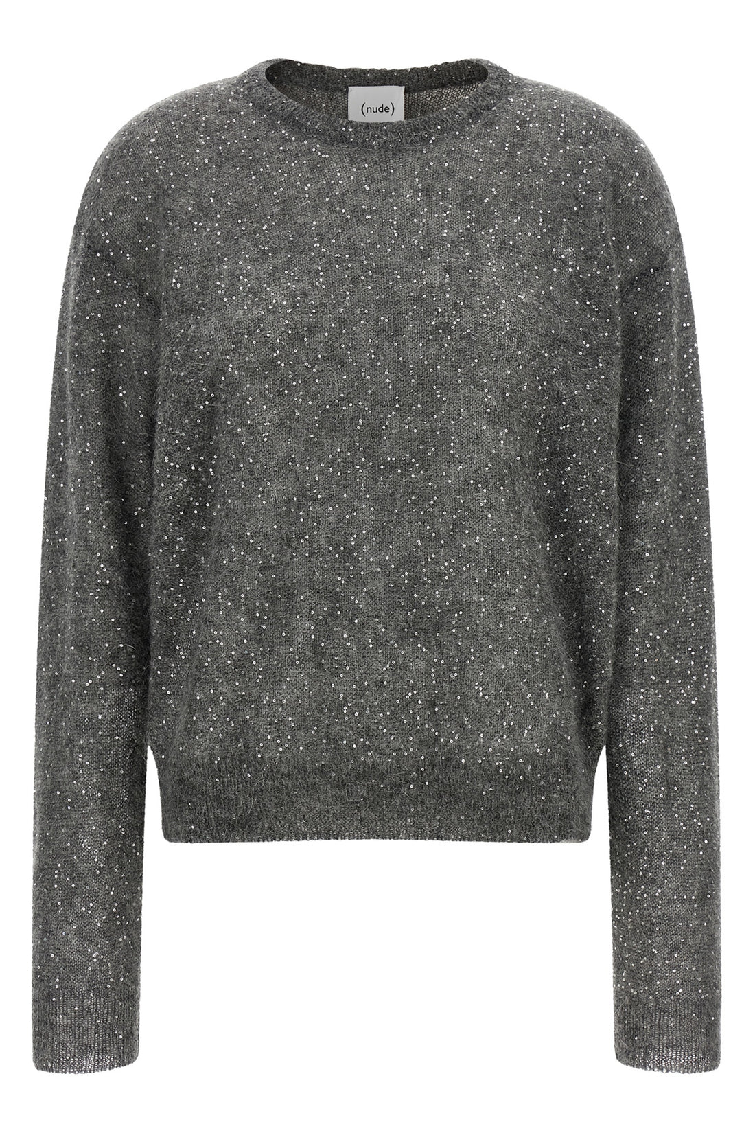 NUDE M the sweater (nude) is made of a fine mohair and wool blend