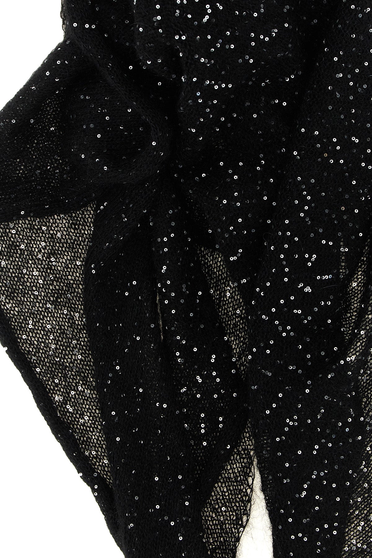 the nude scarf redefines evening elegance through an impalpable and luminous tex