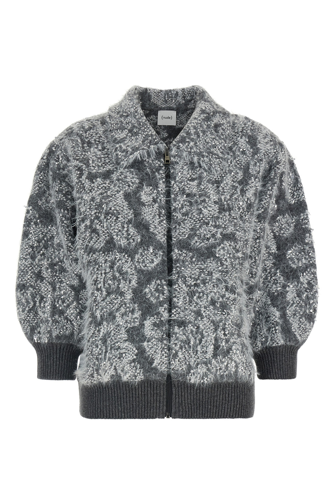 NUDE M the nude cardigan is distinguished by a knit construction