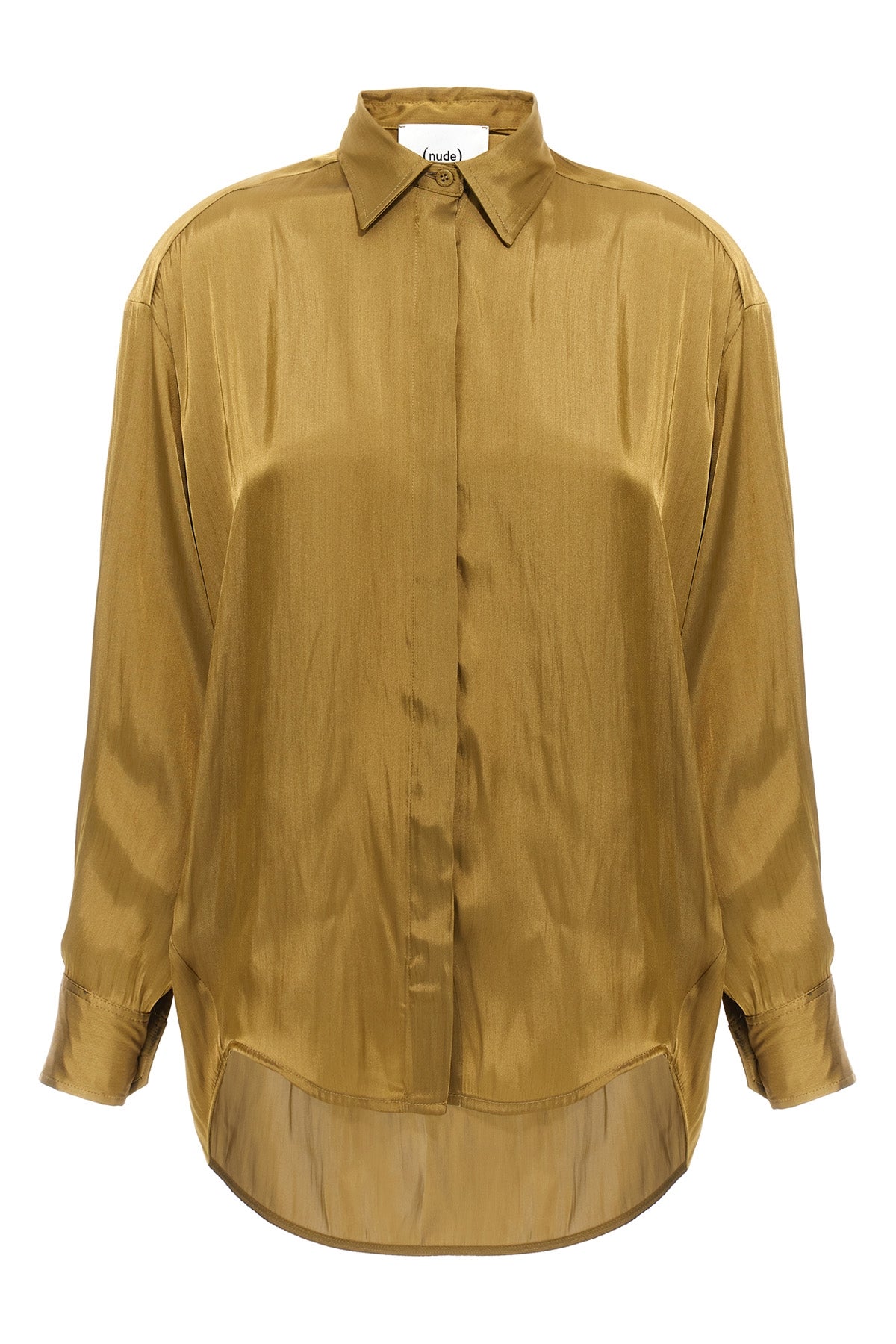 shirt in satin fabric