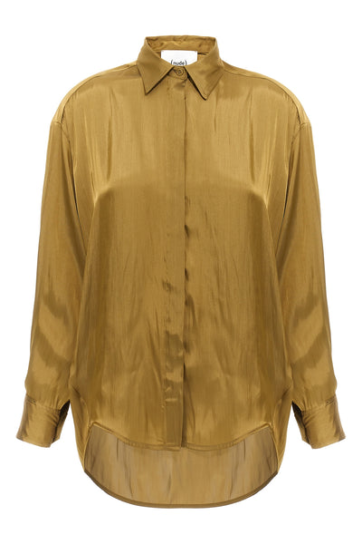 shirt in satin fabric