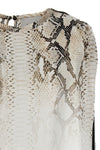 all over snake print viscose blous