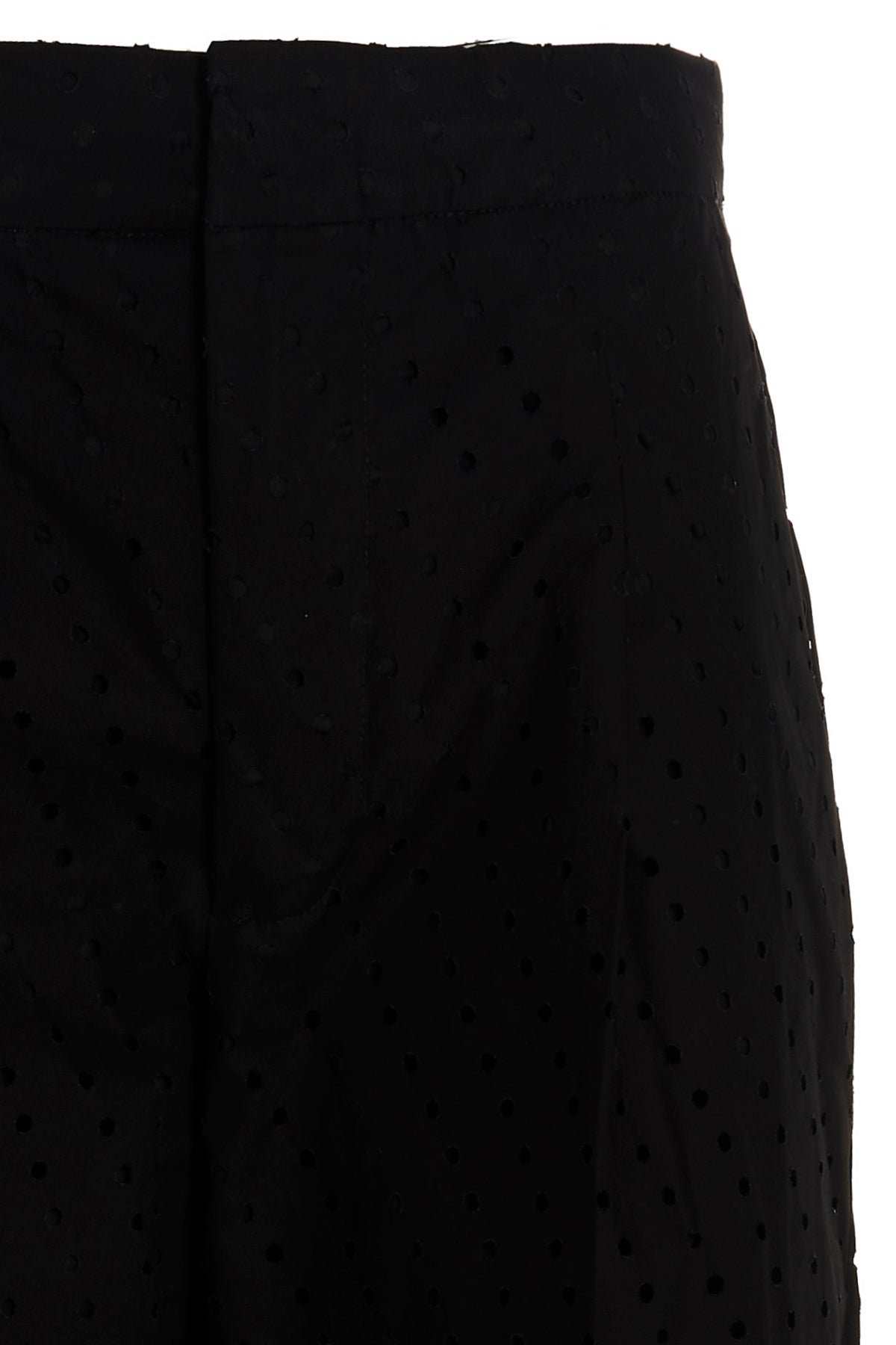 t-shirt by nude black cotton plissè