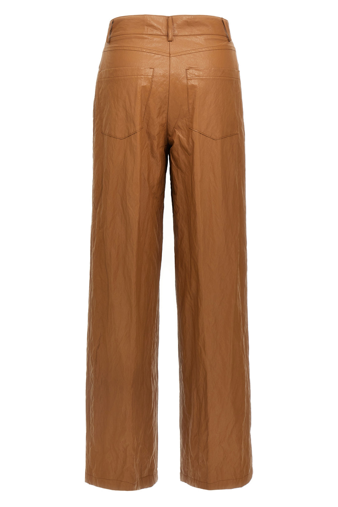 NUDE 44 leather-effect fabric trousers