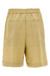 bermuda shorts in viscose and linen blend