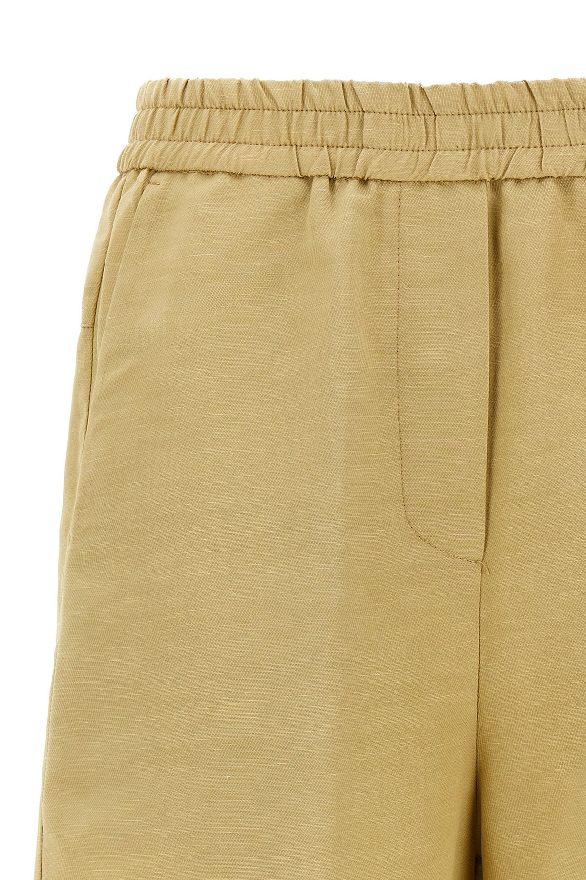 bermuda shorts in viscose and linen blend
