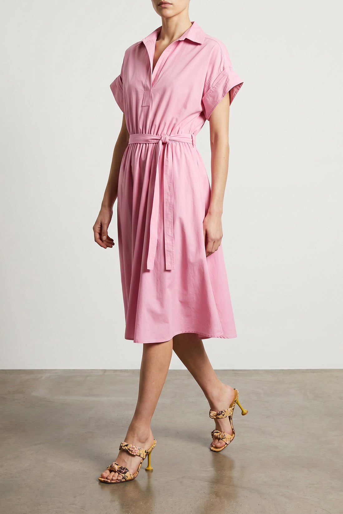NUDE 38 cotton poplin midi dress