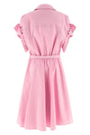 cotton poplin midi dress