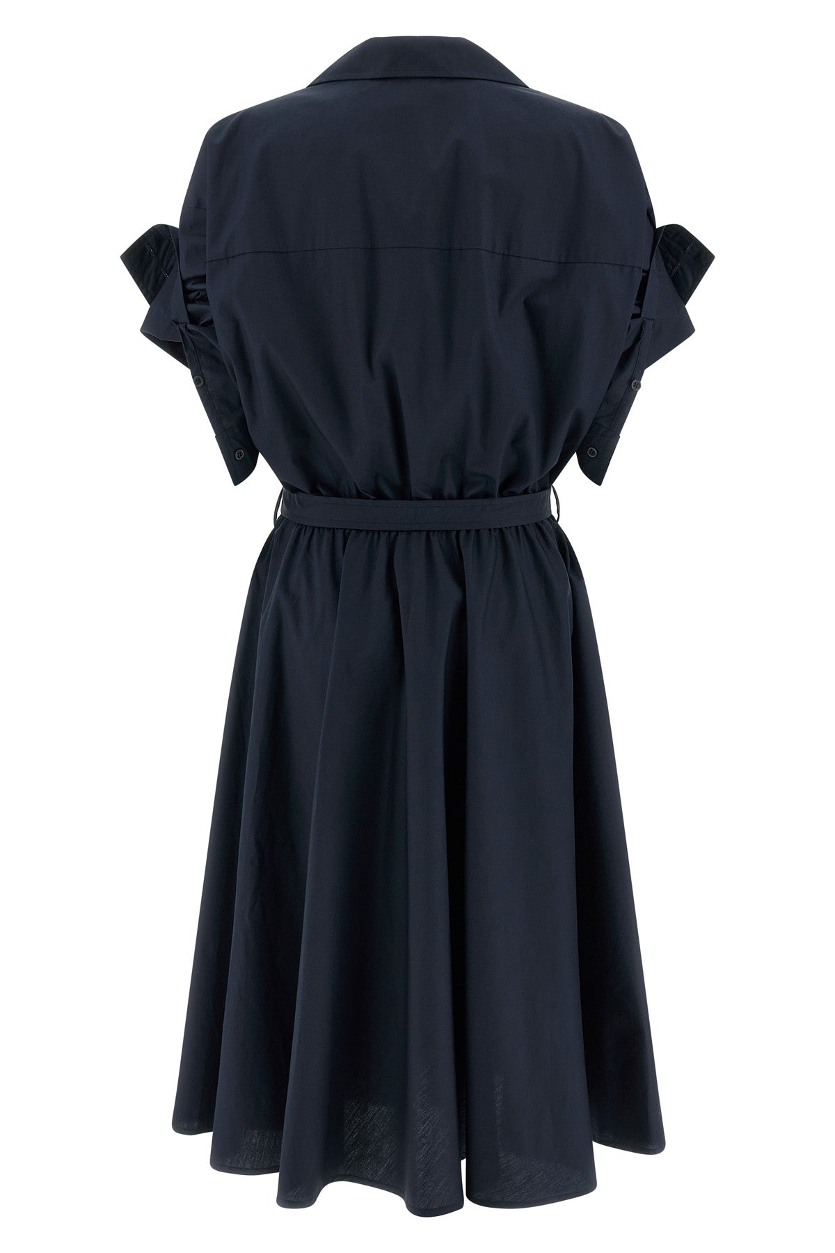 cotton poplin midi dress
